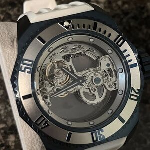 Invicta Russian Diver Automatic Silver Transparent Dial Men's Watch